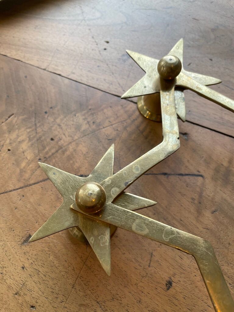 Brass star bougeoir