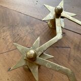 Brass star bougeoir