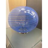 Contemporary Murano Style Blue Swirling Murano Glass Table Lamp