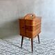 Mid Century sewing box, sewing table, side table, Danish Design, Vintage 60's