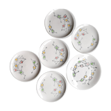 Gien plates, set of 5