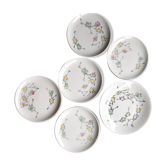 Gien plates, set of 5