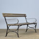 Riveted iron park bench 1920s