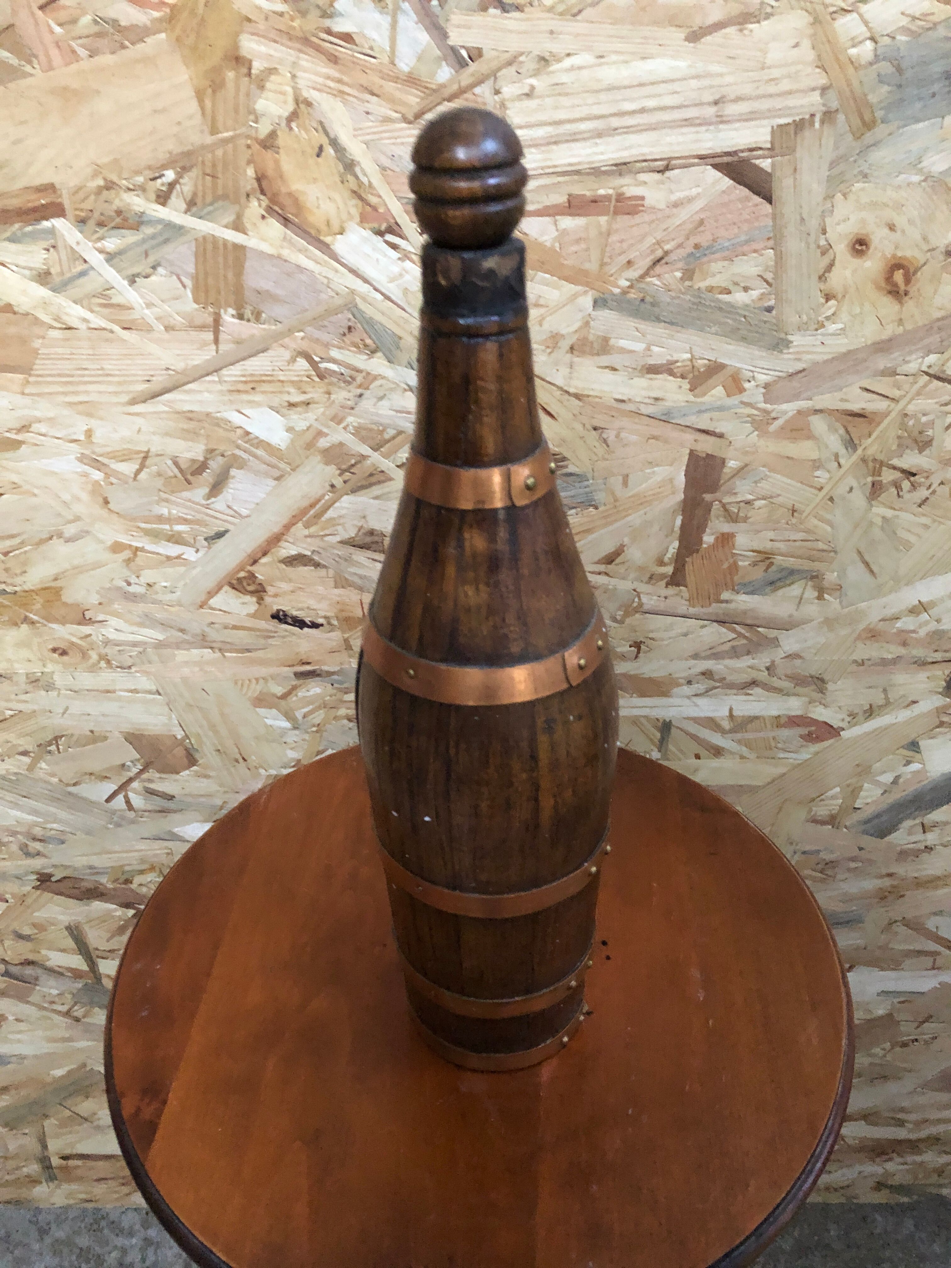Old wood bottle