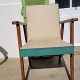 Vintage skai armchair