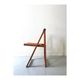 set of 4 italian wooden folding chairs by Aldo Jacober, design 1960 - 1970