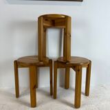 Mid-century stool trio, 1970