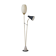 Mid-century floor lamp attributed to Hans Bergström for Ateljé Lyktan, Sweden 1950.