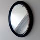 Vintage oval black mirror 60/70s