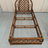 Rattan bamboo bed for one person