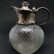 20th century Art Nouveau wine jug from WMF, Germany, 1890s