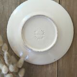 Yellow & black dessert plates Henriot Quimper