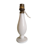 Vintage lamp foot in white opaline