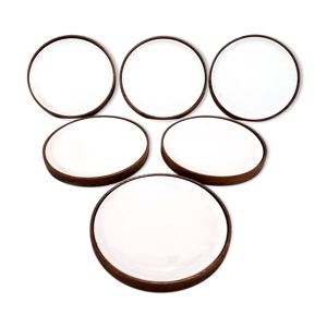 lot de 6 assiettes à