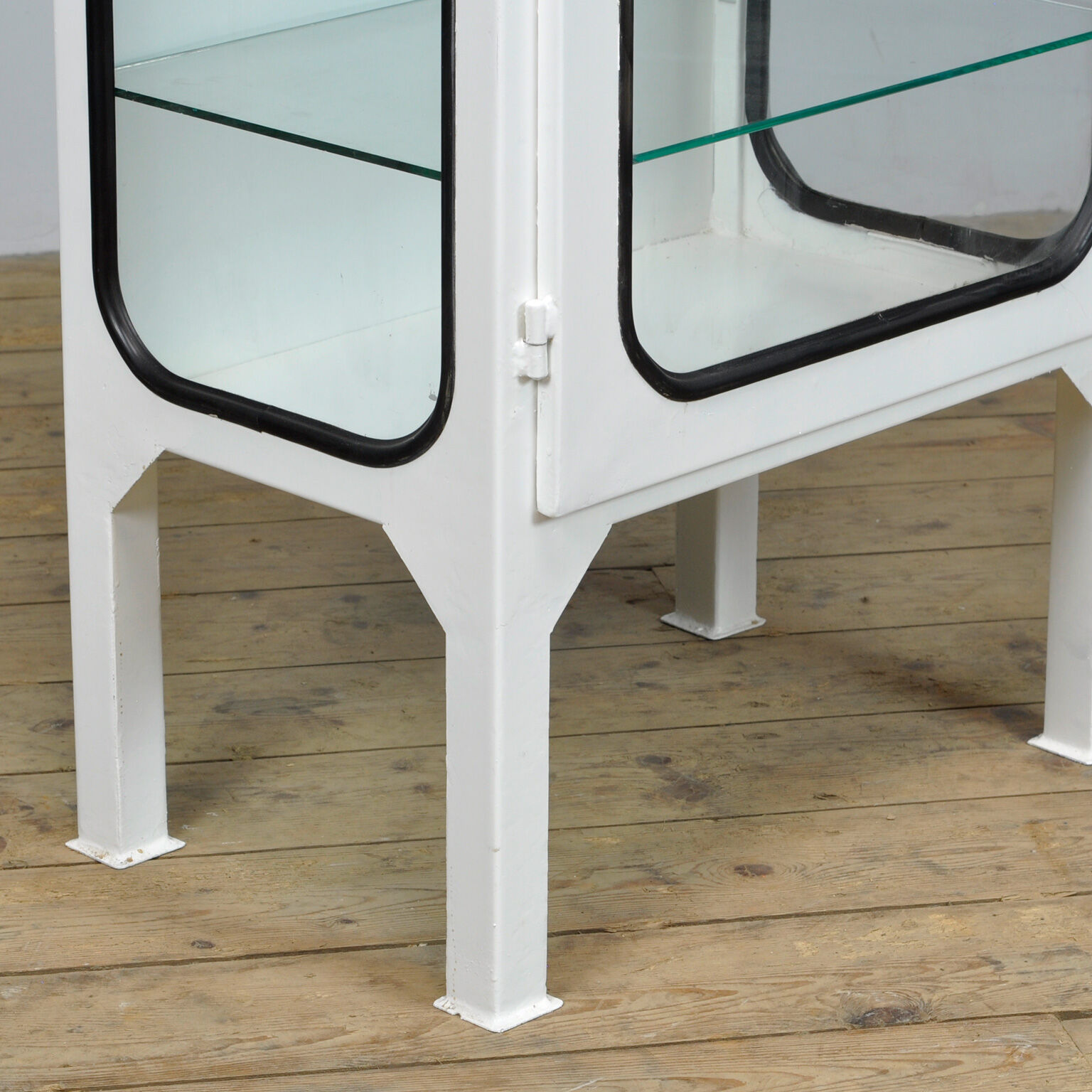 Vintage Medical Cabinet With Five Glass Shelves, 1970s