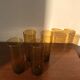 Verres à orangeade ambré