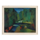 Modern painting signed by Gian Rodolfo D'Accardi "Ride in the Woods" 1955