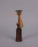 Anthropomorphic wooden candle holder