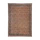 Vintage Turkish Oushak Rug with Floral Border
