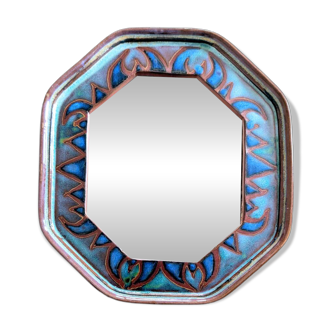 Ceramic mirror Dequeker 1960s