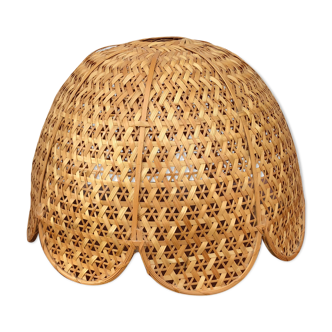 Vintage wicker lampshade
