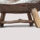 Solid wood coffee table - Section/cross-section of a century-old tree.