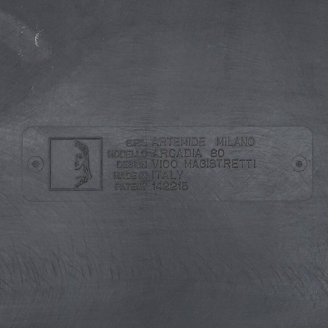 Arcadia coffee table 80 by Vico Magistretti for Artemide, 1970s