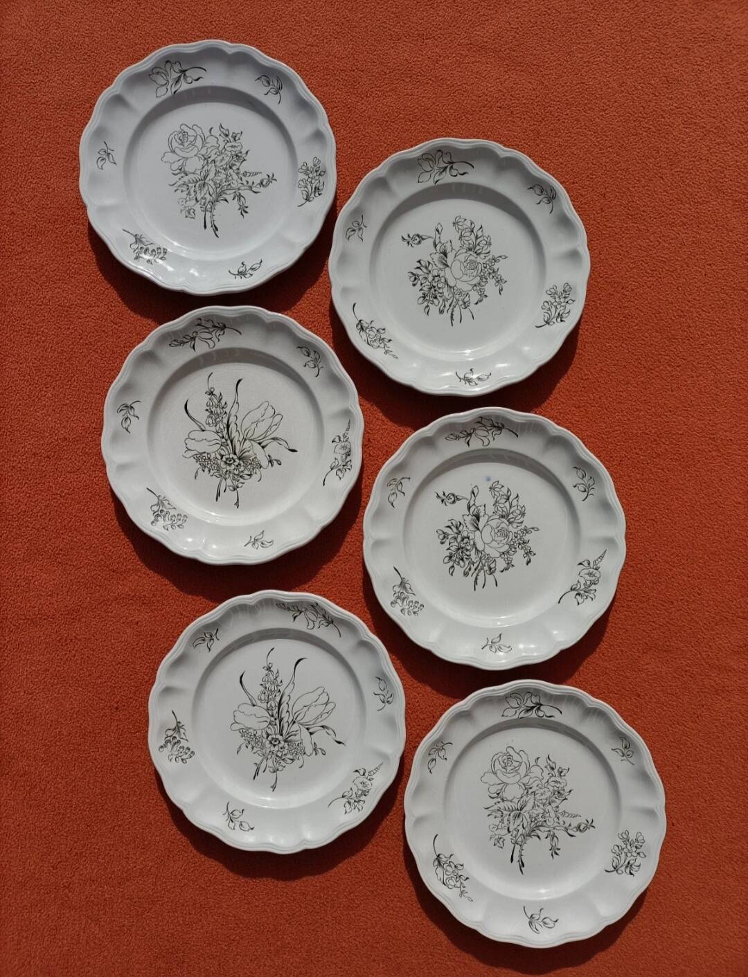 Lunéville porcelain x6
