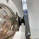 70s chrome and smoked glass wall light