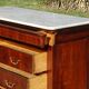 Commode en acajou et marbre blanc époque Restauration
