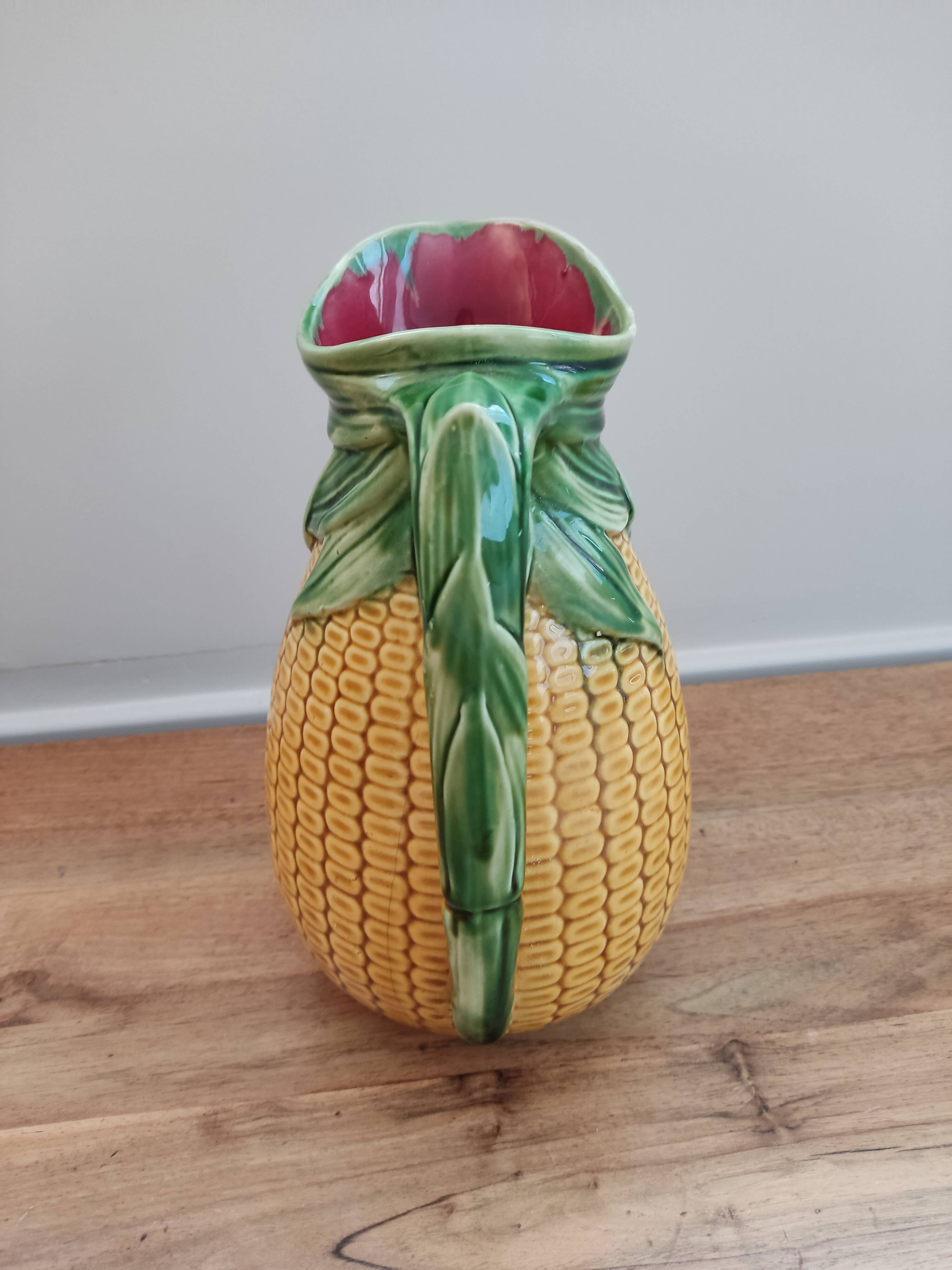 Ceramic pitcher corn cob