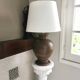 Lampe pied en terre cuite