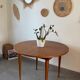 Vintage teak round table