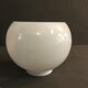 White glass globe