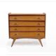 Commode vintage chêne clair 1950