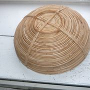 Corbeille-panière en rotin de 1960