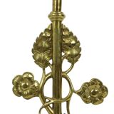 Elegant Floral Table Lamp Brass Art Nouveau Style 43cm
