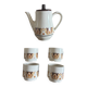 Vintage coffee service Nomar Jet – Coffee maker + 4 cups – Porcelain