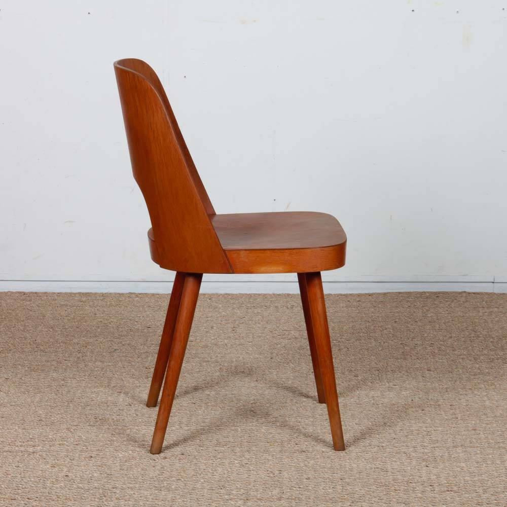 Set of 4 vintage chairs by Oswald Haerdtl for Ton, 1960.