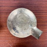 Stackable Austrian brass ashtrays in mid-century style, 1960, set of 5.