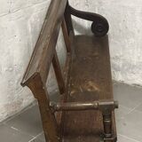 Banc en chêne du 19 e siècle