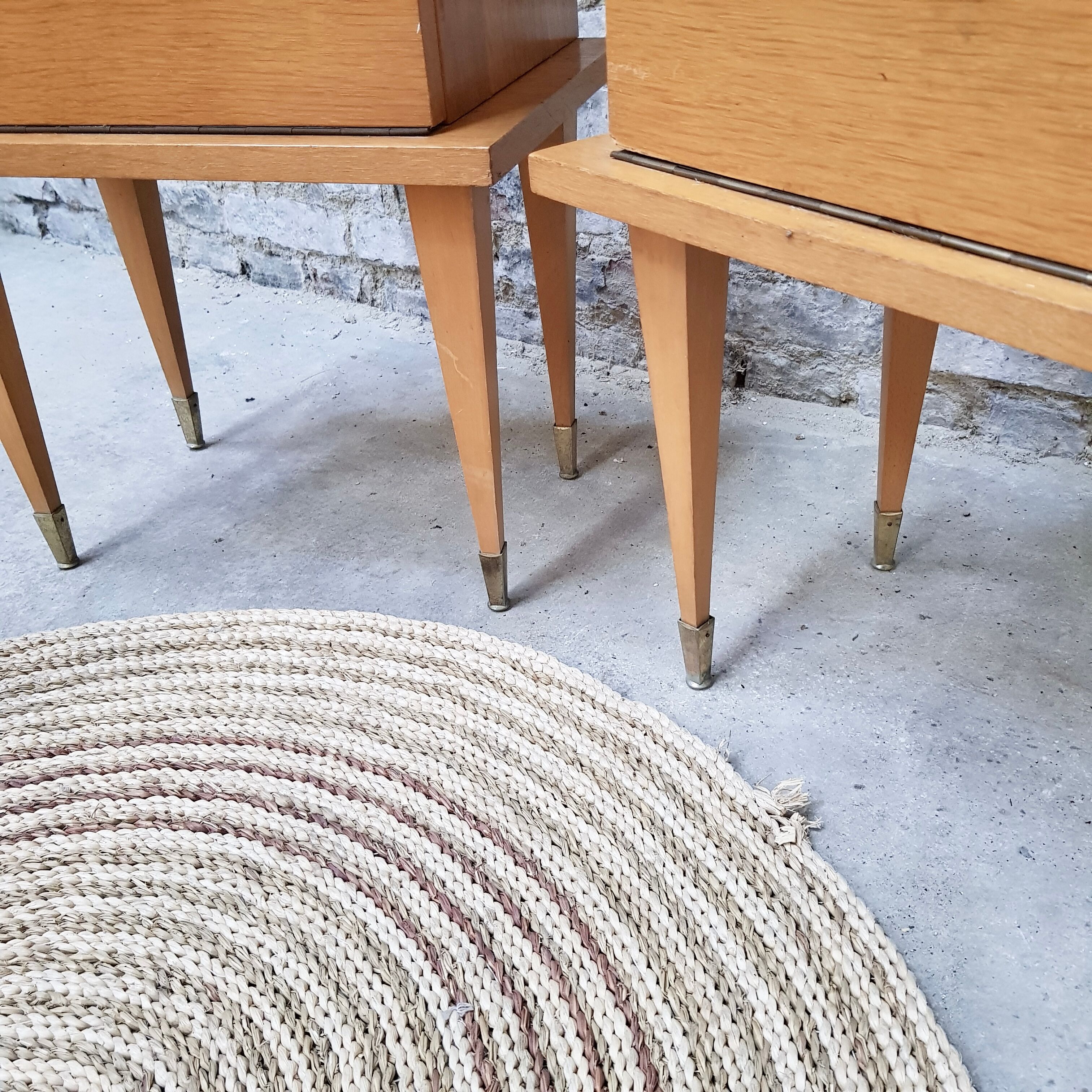 Pair of Scandinavian bedside tables