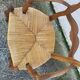 Provencal straw armchair in walnut