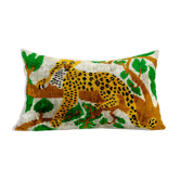 Ikat velvet pillow cover