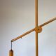 Vintage Domus teak wood floor lamp