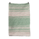 Handwoven recycled cotton rug - Mint and white