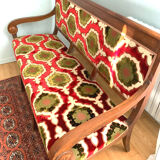 Period sofa restoration.silk velvet f.borghy for the house stone frey