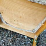 6 chairs in beech and fabrics, very good condition