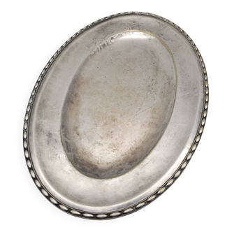 Silver metal tray. Art deco. Armand Frénais