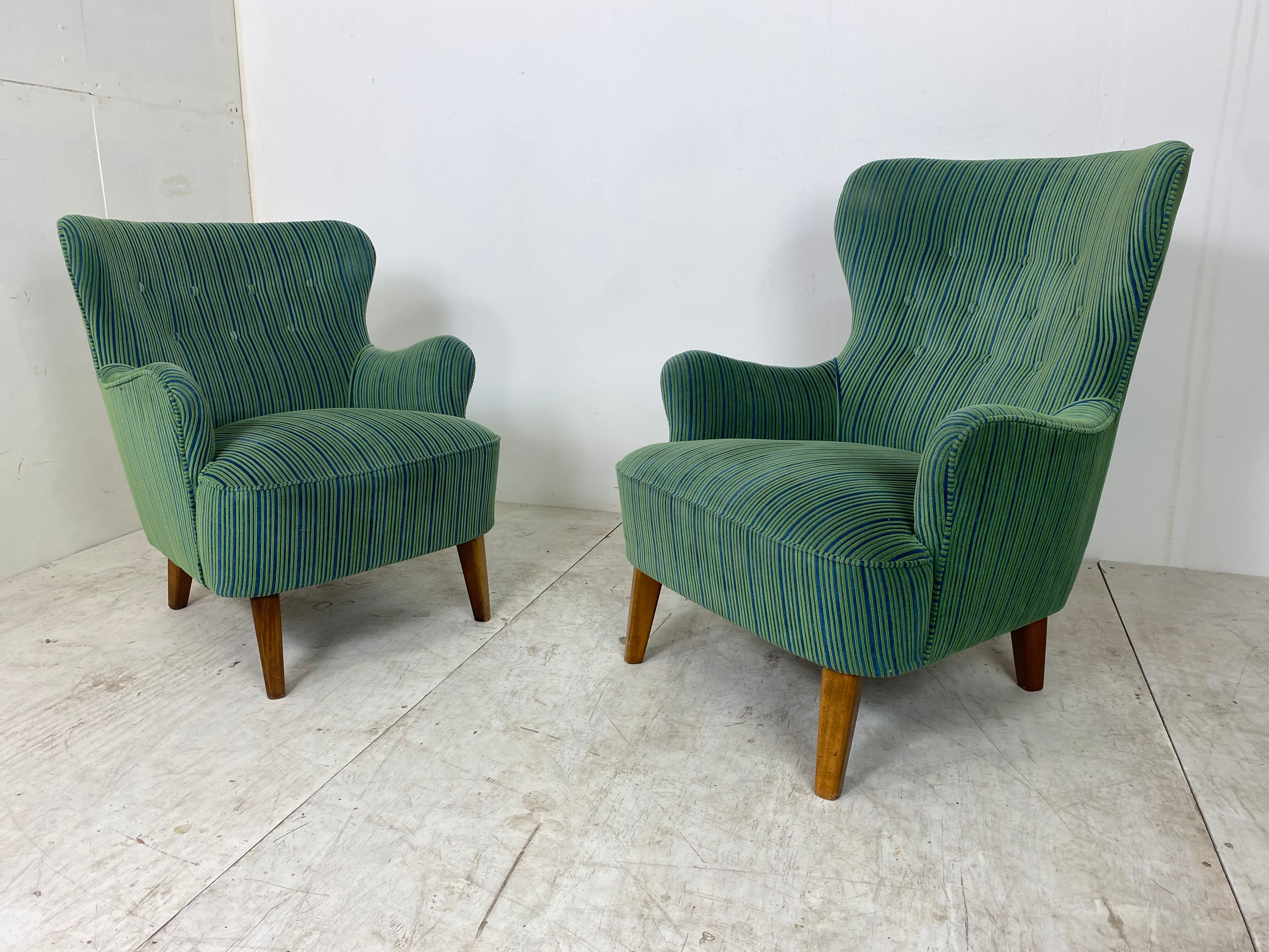 Vintage Lounge Chairs by Theo Ruth for Artifort, 1950s, Set of 2